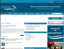 Tablet Screenshot of pr-quangcao.edu.vn